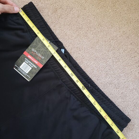 NWT Spyder Active ProWeb Men's XL Vlack Zip Pocket Polyester Jogger Sweatpants - Picture 5 of 9